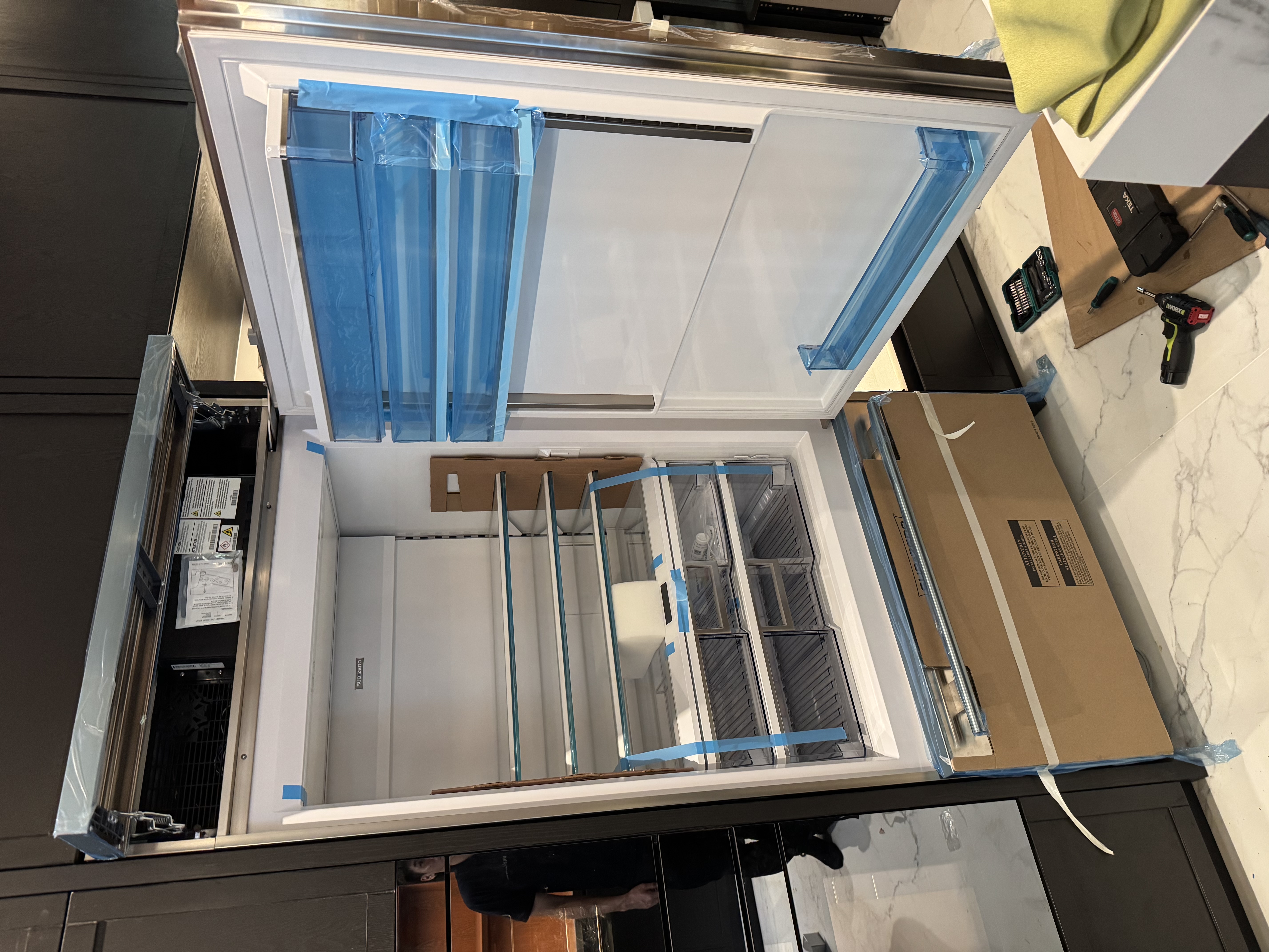 Sub-Zero new generation fridge installation